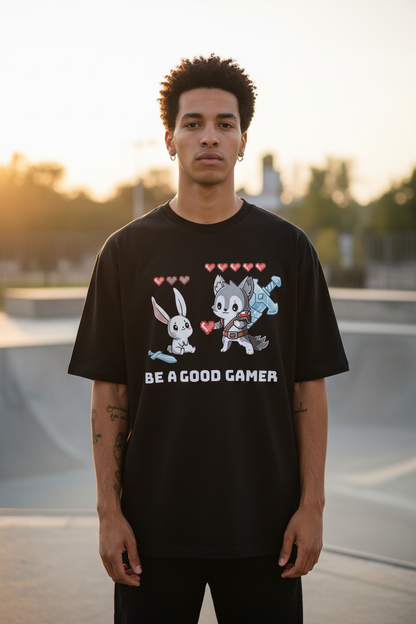 Jack &amp; Jones Oversize Be A Good Gamer Herren T-Shirt