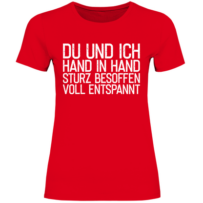 Du und ich Hand in Hand - Damenshirt Red