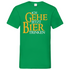 Ich gehe jetzt Bier trinken HDR - Beidseitiger Druck - Herren V-Neck Shirt Kelly Green