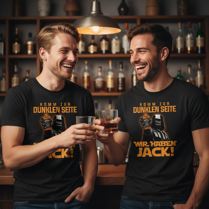 Komm zur dunklen Seite wir haben Jack Darth Vader - Herren V-Neck Shirt