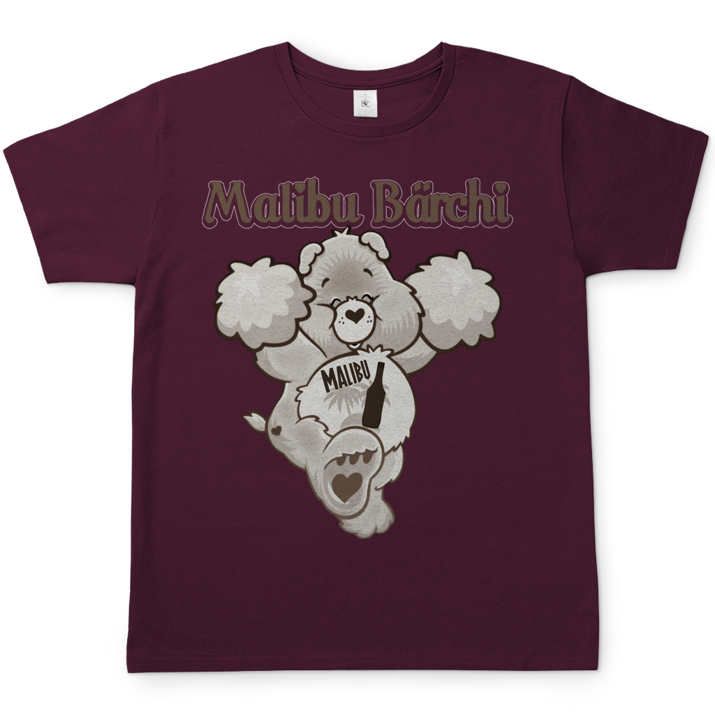 Malibu Bärchi - Glücksbärchi - Herren Shirt Burgundy