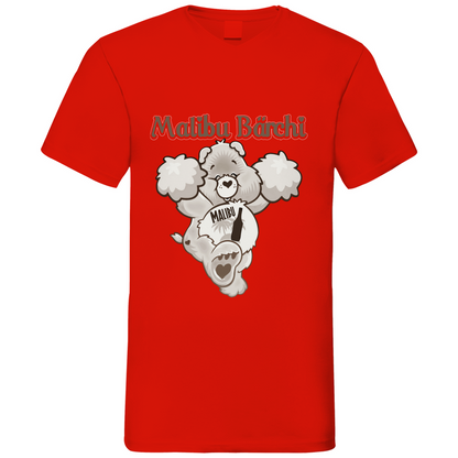 Malibu Bärchi - Glücksbärchi - Herren V-Neck Shirt Red