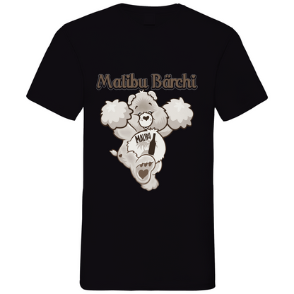 Malibu Bärchi - Glücksbärchi - Herren V-Neck Shirt Black