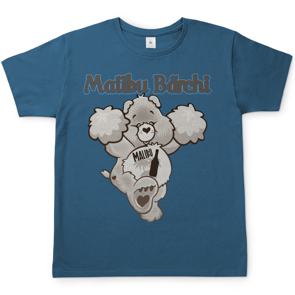 Malibu Bärchi - Glücksbärchi - Herren Shirt Stone Blue