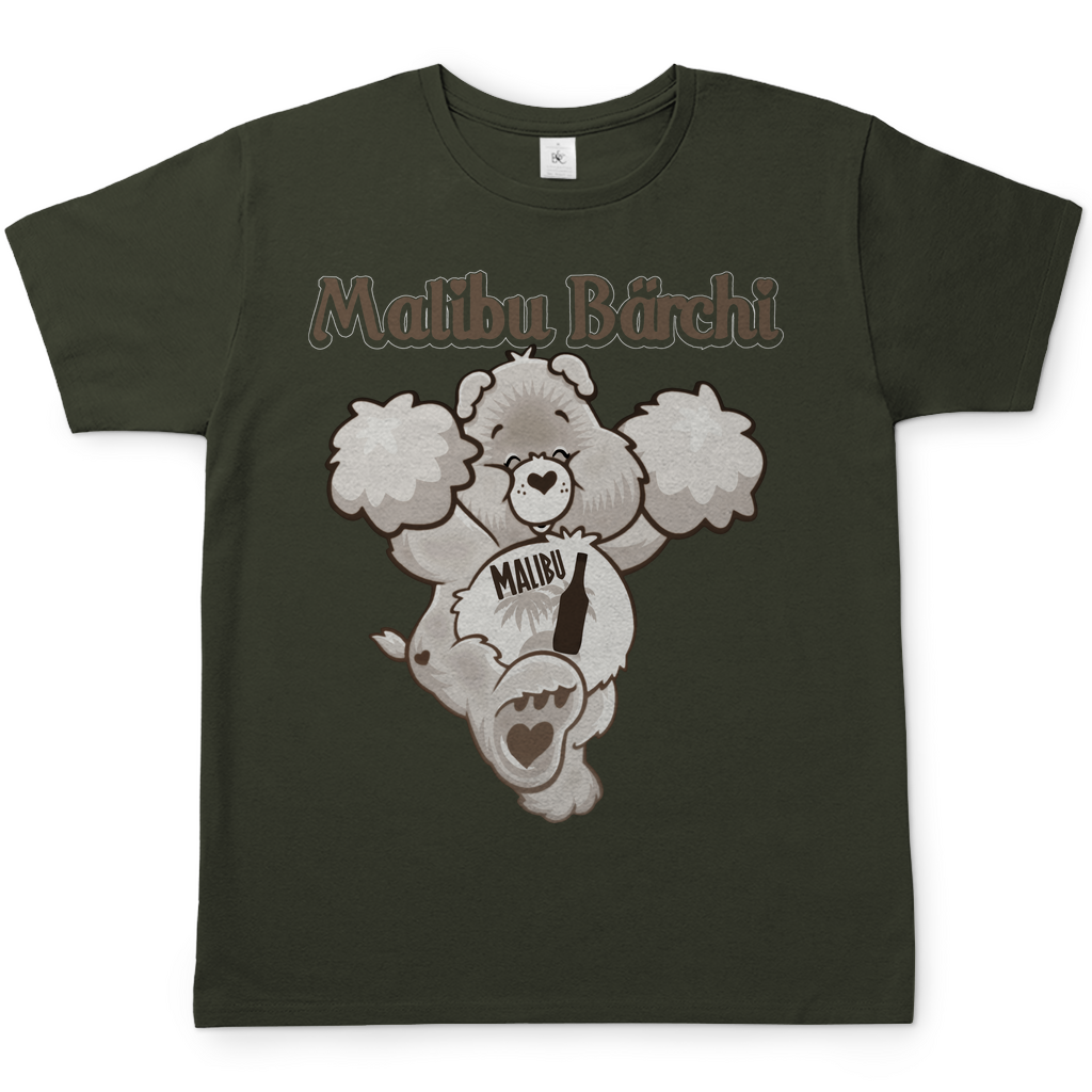 Malibu Bärchi - Glücksbärchi - Herren Shirt Urban Khaki