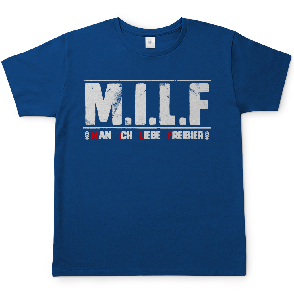 MILF man ich liebe Freibier - Herren Shirt Royal Blue