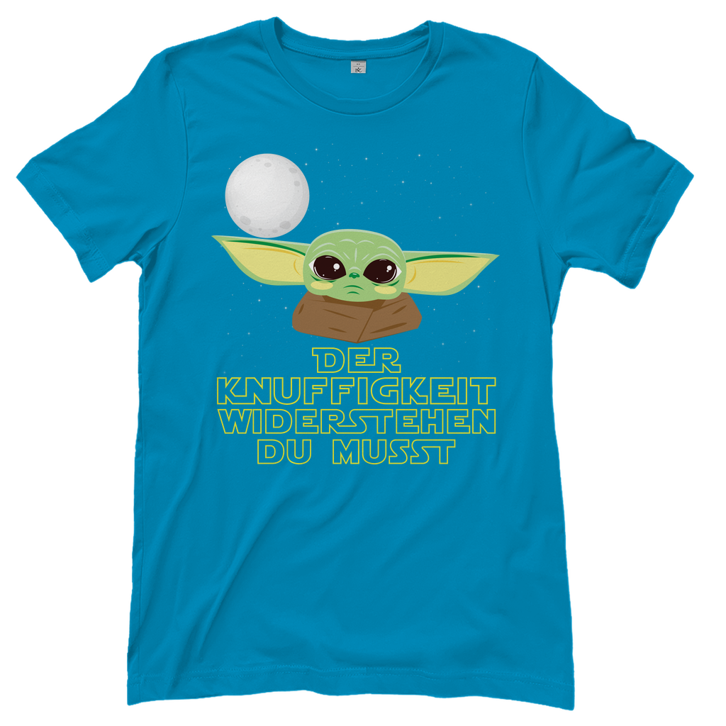 Der Knuffigkeit widerstehen du musst - Baby Yoda Grogu - Damenshirt Atoll