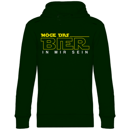 Möge das Bier in mir sein - Star Wars - Unisex Hoodie Forest Green