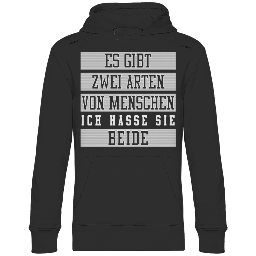 Es gibt zwei Arten von Menschen - Unisex Hoodie Black