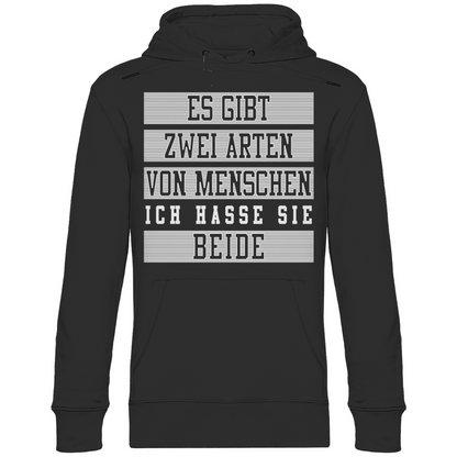 Es gibt zwei Arten von Menschen - Unisex Hoodie Black
