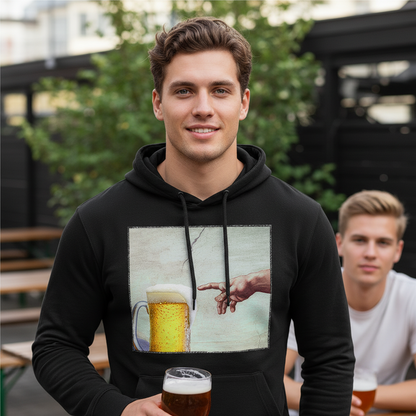 Gottes Hand mit Bier - Unisex Hoodie