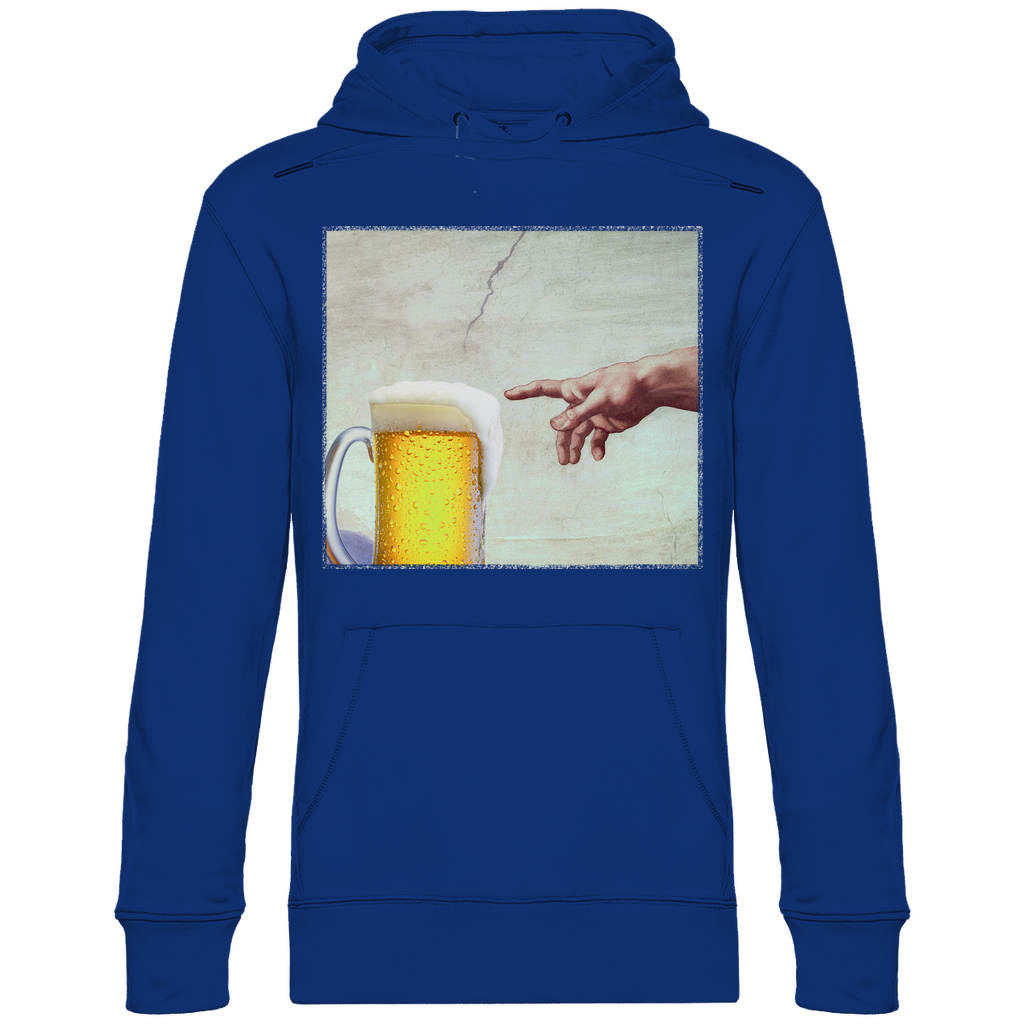 Gottes Hand mit Bier - Unisex Hoodie Royal