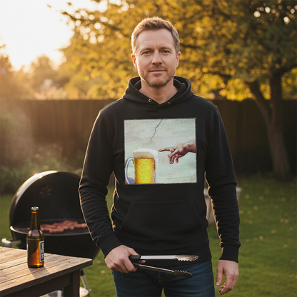 Gottes Hand mit Bier - Unisex Hoodie