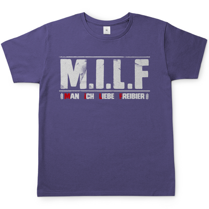 MILF man ich liebe Freibier - Herren Shirt Millennial Lilac