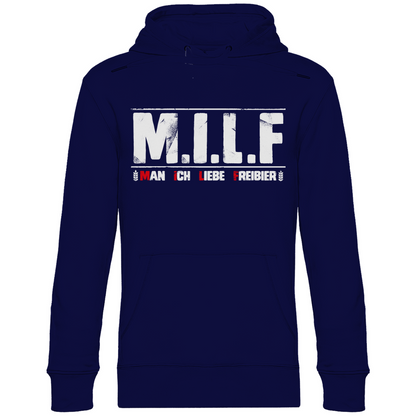 MILF man ich liebe Freibier - Unisex Hoodie Navy Blue