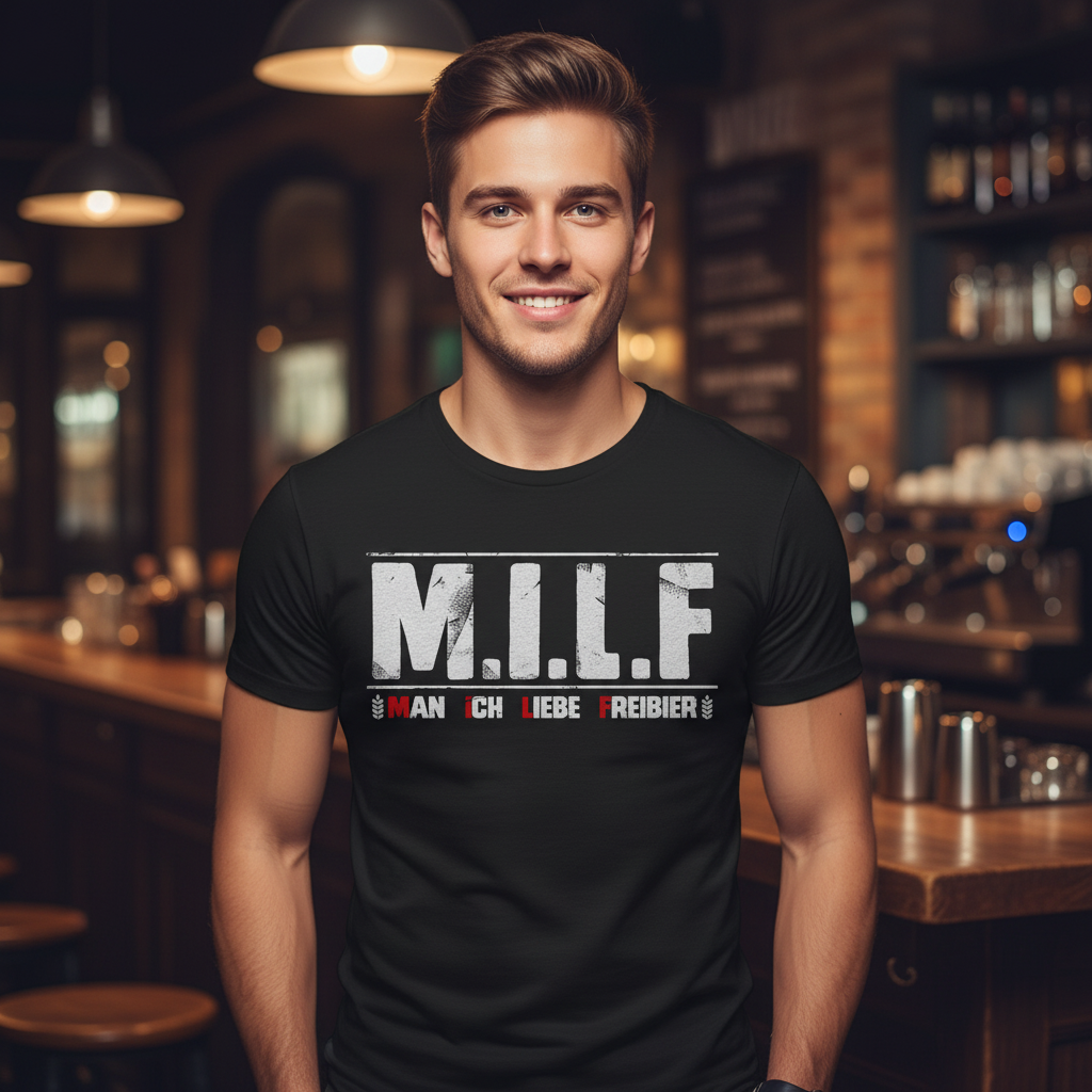 MILF man ich liebe Freibier - Herren Shirt