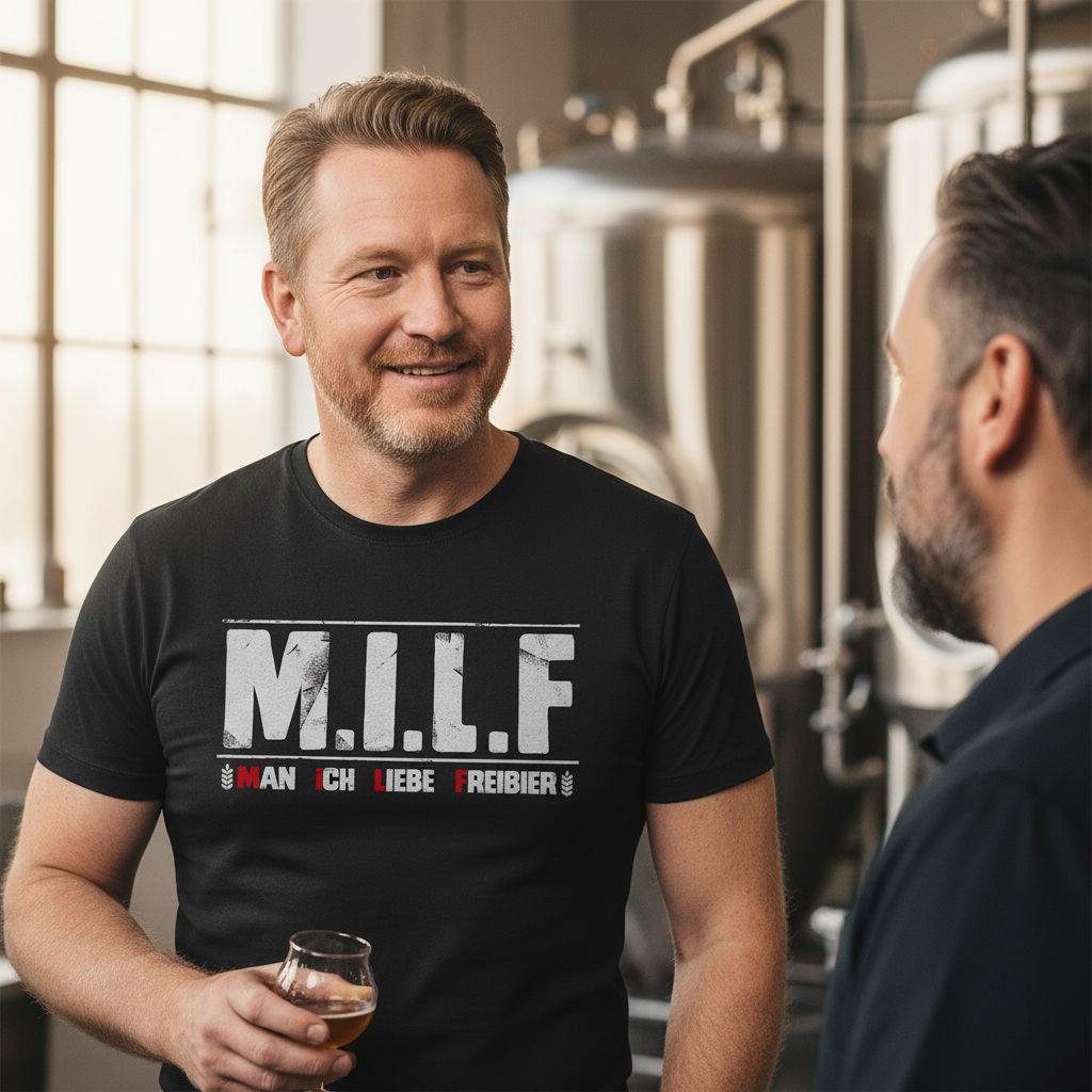 MILF man ich liebe Freibier - Herren Shirt