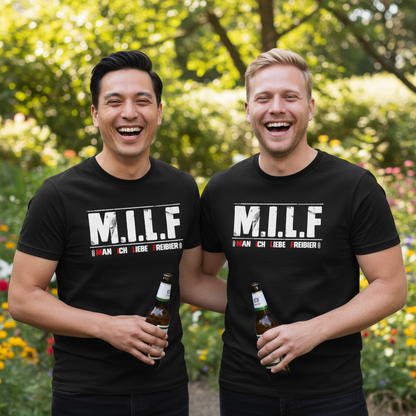 MILF man ich liebe Freibier - Herren V-Neck Shirt