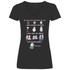 Mir egal welche Hautfarbe du hast - V-Neck Damenshirt Black
