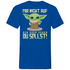 Mir nicht auf den Sack gehen du sollst Baby Yoda Grogu - Herren V-Neck Shirt Royal Blue