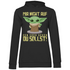 Mir nicht auf den Sack gehen du sollst Baby Yoda Grogu - Damen Hoodie Black