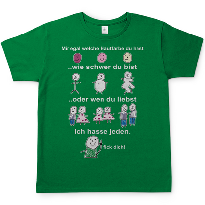 Mir egal welche Hautfarbe du hast - Herren Shirt Kelly Green