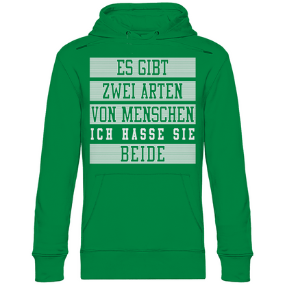 Es gibt zwei Arten von Menschen - Unisex Hoodie Kelly Green