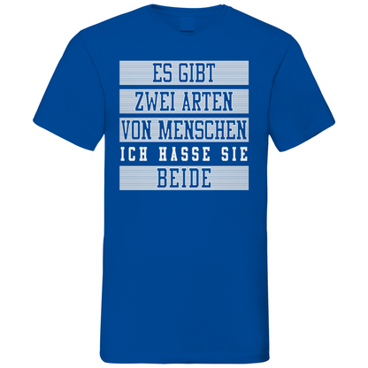 Es gibt zwei Arten von Menschen - Herren V-Neck Shirt Royal Blue