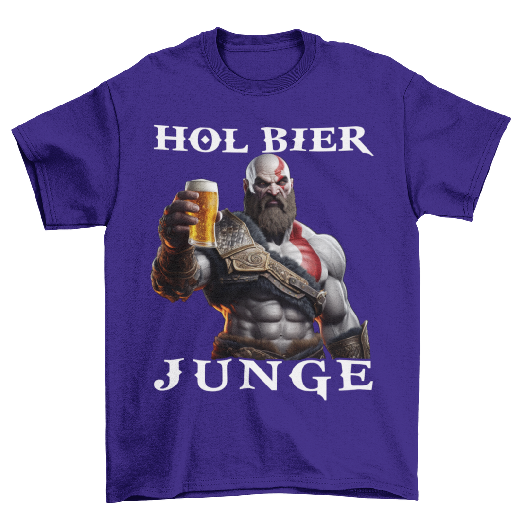 Kratos God of War hol Bier Junge - Herren Shirt
