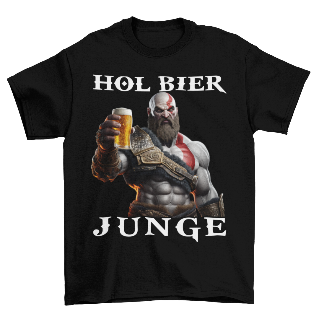 Kratos God of War hol Bier Junge - Herren Shirt