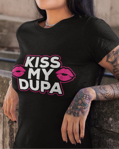 Kiss my Dupa Shirt Damen – Freches polnisches T-Shirt für selbstbewusste Frauen