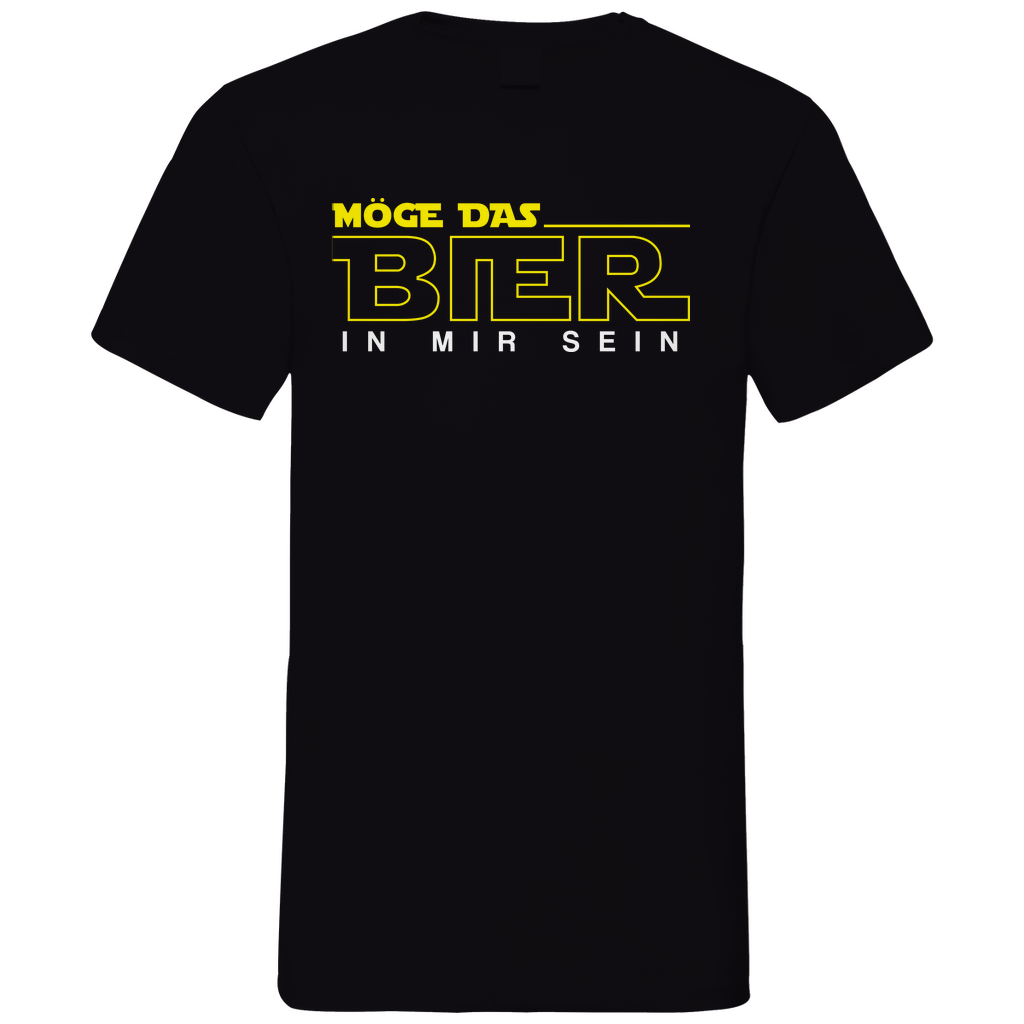 Möge das Bier in mir sein - Star Wars - Herren V-Neck Shirt Black
