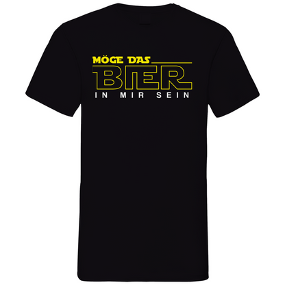 Möge das Bier in mir sein - Star Wars - Herren V-Neck Shirt Black