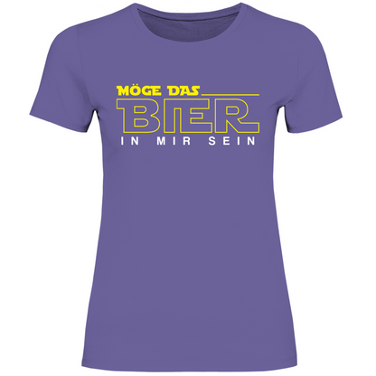 Möge das Bier in mir sein - Star Wars - Damenshirt Millennial Lilac