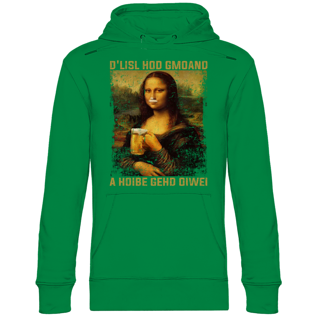 D´Lisl hod gmoand a Hoibe gehd oiwei - Unisex Hoodie Kelly Green