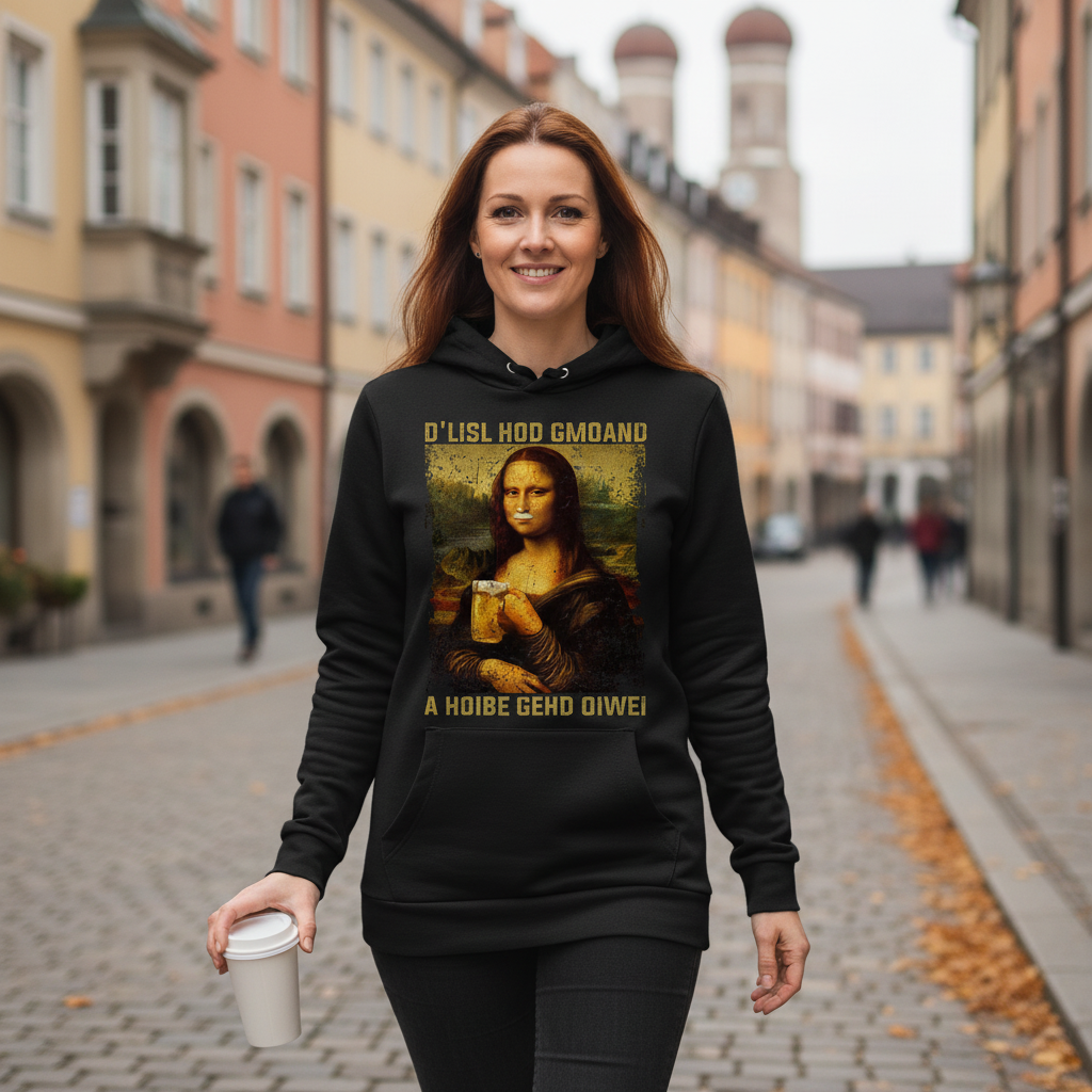 D´Lisl hod gmoand a Hoibe gehd oiwei - Damen Hoodie