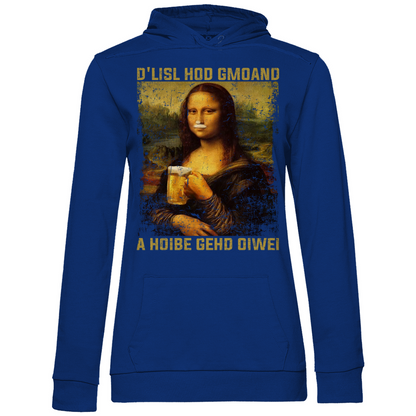 D´Lisl hod gmoand a Hoibe gehd oiwei - Damen Hoodie Royal