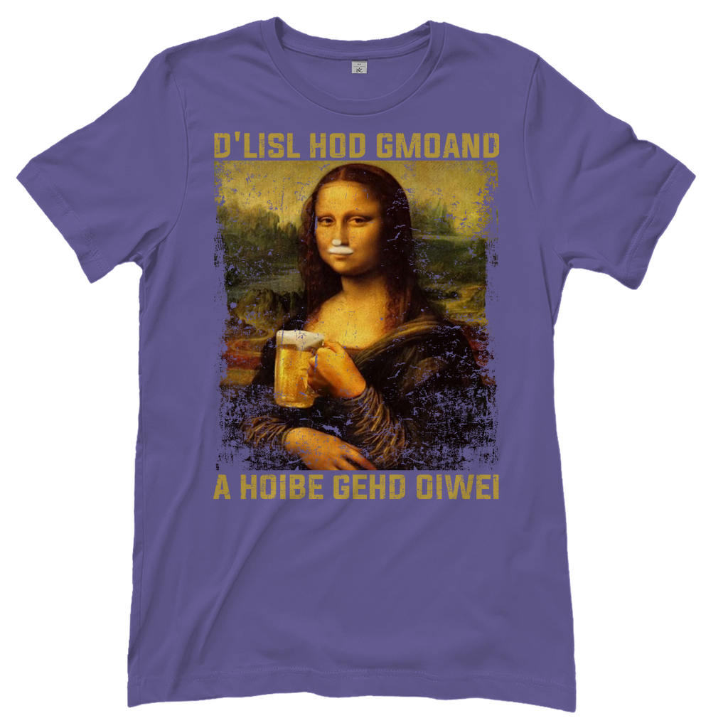 D´Lisl hod gmoand a Hoibe gehd oiwei - Damenshirt Millennial Lilac