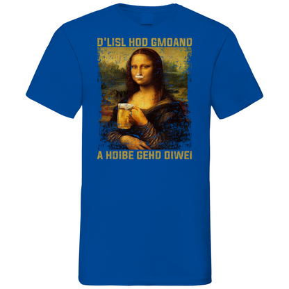 D´Lisl hod gmoand a Hoibe gehd oiwei - Herren V-Neck Shirt Royal Blue