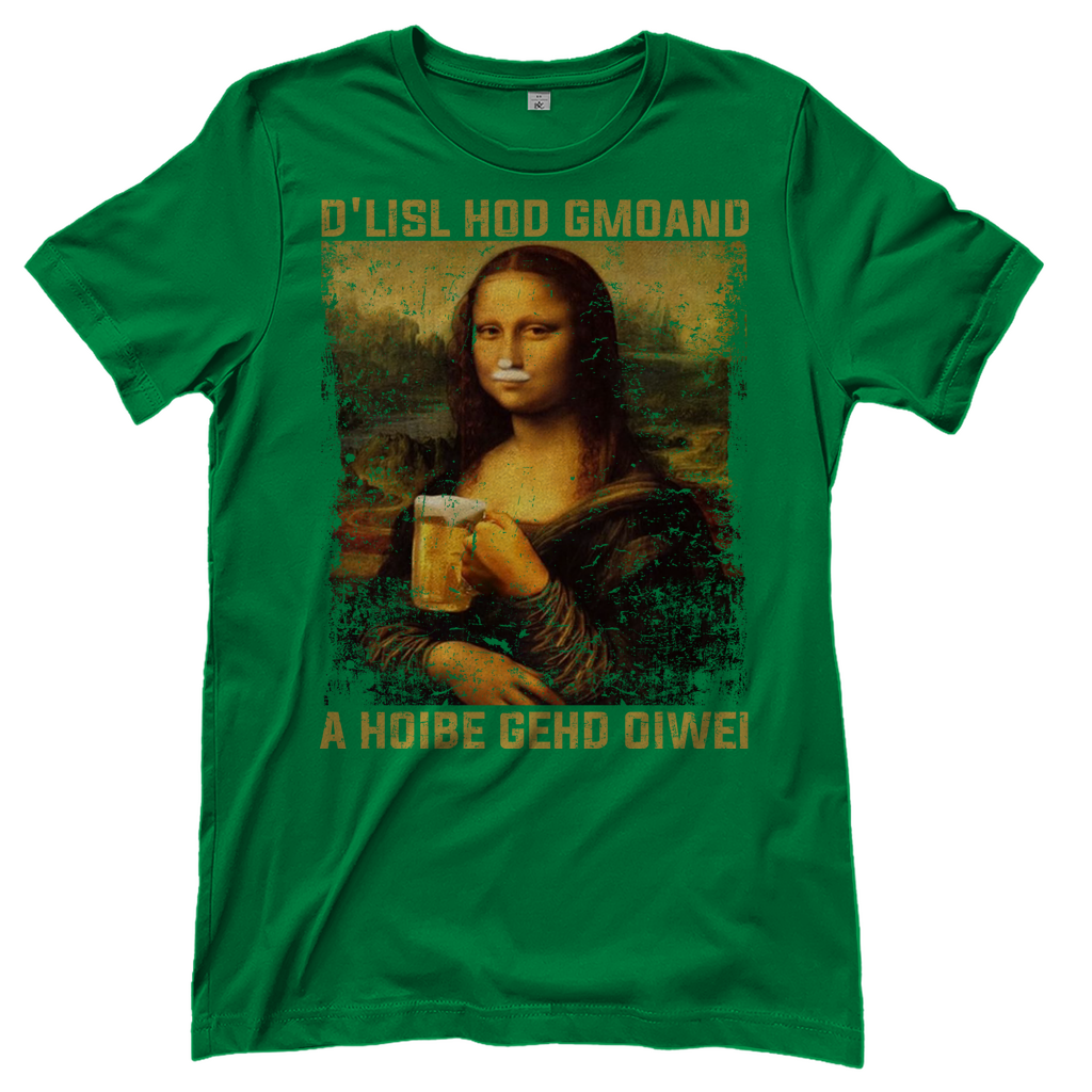 D´Lisl hod gmoand a Hoibe gehd oiwei - Damenshirt Kelly Green