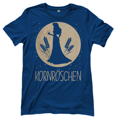 Royal Blue Damenshirt mit Mond Prinzessin Kornröschen Prinzessinnen-Design, Frontansicht