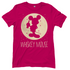 Sorbet rosa Frauen Shirt mit Mond Prinzessin Whiskey Mouse Design humorvoll witzig, Frontansicht