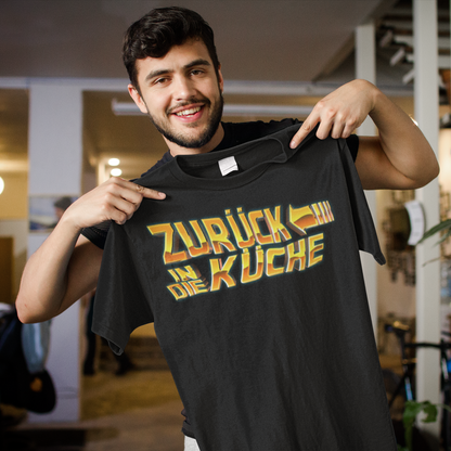 Zurück in die Küche Shirt – Männer Koch T-Shirt im Zurück in die Zukunft Stil