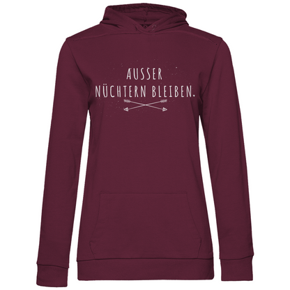 Ausser nüchtern bleiben - Damen Hoodie Wine