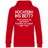 Nüchtern ins Bett? - Unisex Hoodie Red