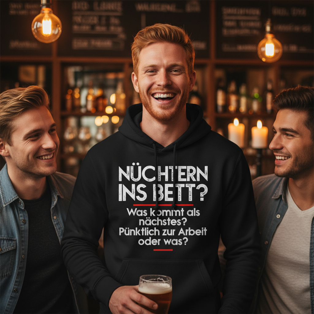 Nüchtern ins Bett? - Unisex Hoodie