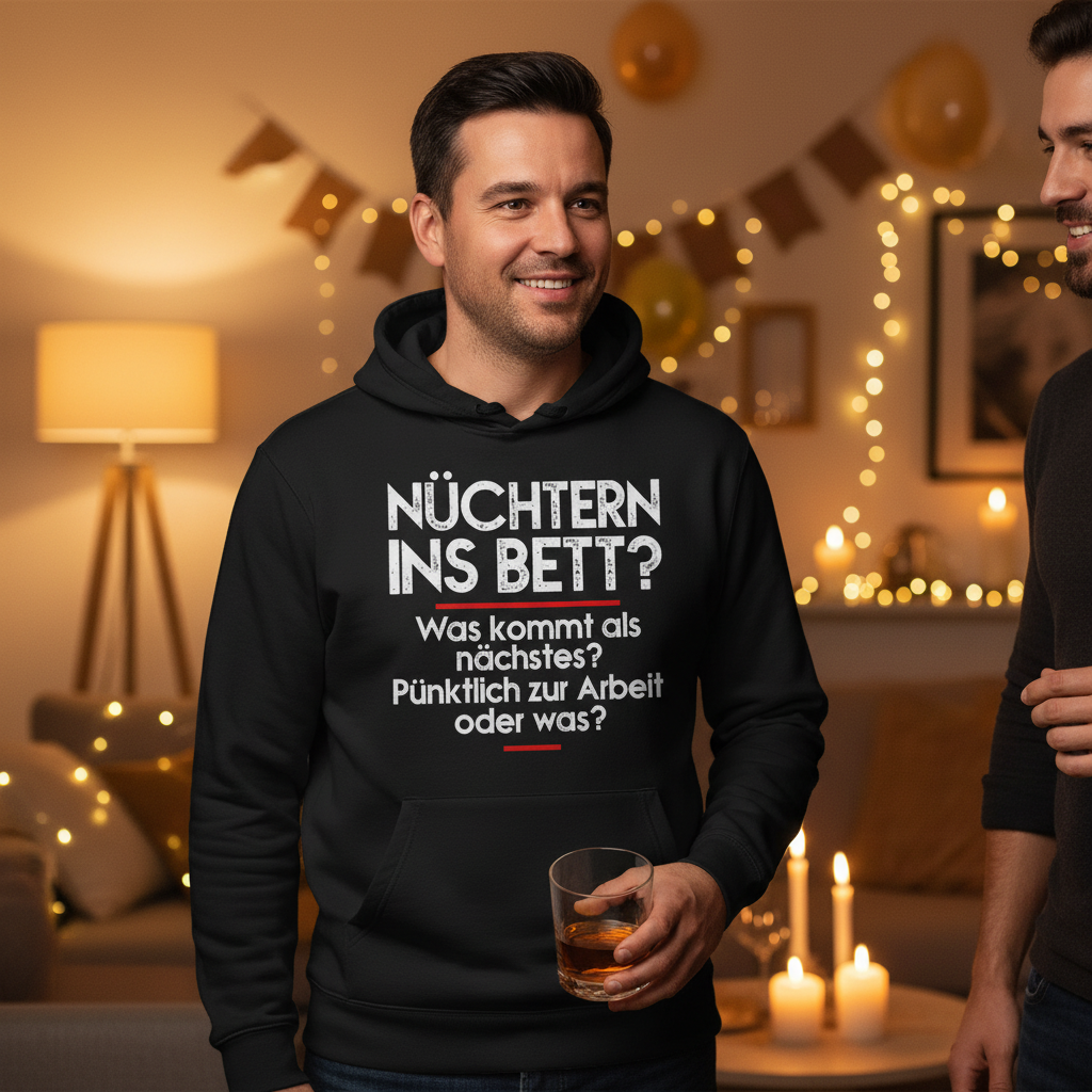 Nüchtern ins Bett? - Unisex Hoodie