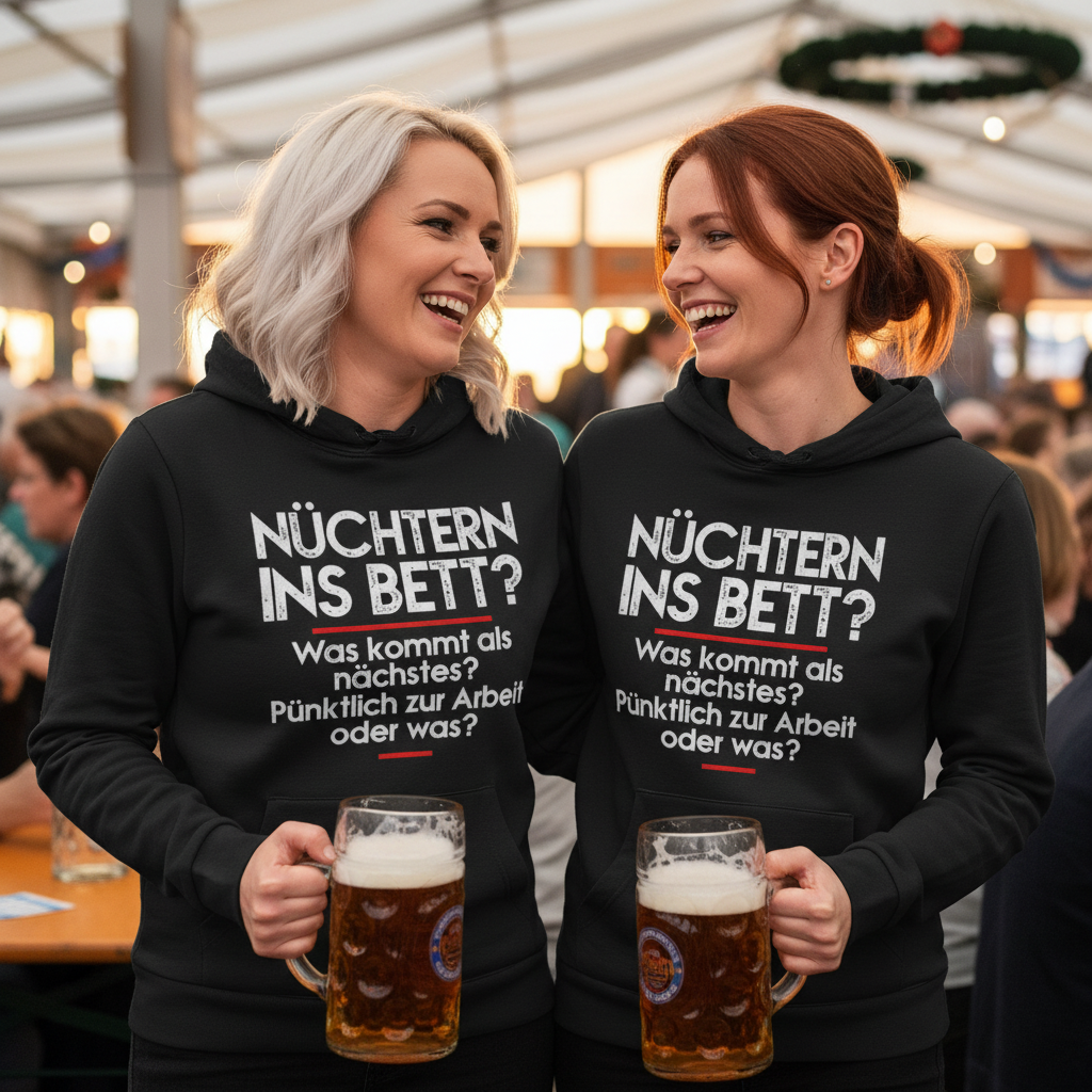 Nüchtern ins Bett? - Damen Hoodie