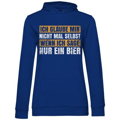 Ich glaube mir nicht mal selbst - Damen Hoodie Royal