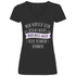 Nur hübsch sein reicht nicht Bier trinken - V-Neck Damenshirt Black